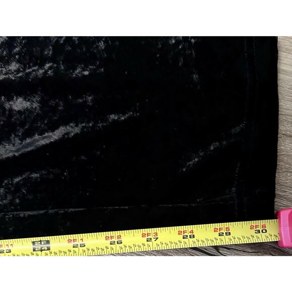 Citron Santa Monica Women Black Velvet Pull-On Pants Sz M Silk Blend Minimalist - Picture 7 of 8